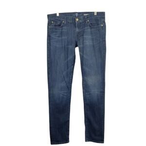 7FAM Roxanne Ankle Jeans Dark Wash Size 32